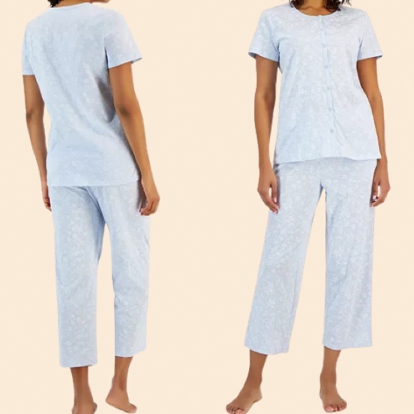 Charter Club
Women's 2-Pc. Cotton Printed Cropped Pajamas Set NWT - Picture 1 of 5